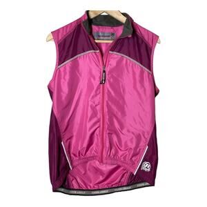 Novara REI Cycling Biking Mesh Backed Womens Vest Pink Large
